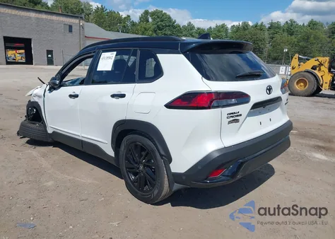 2025 Toyota Corolla Cross Hybrid Nightshade Edition from USA, damaged, VIN 7MUFBABG3SV079366